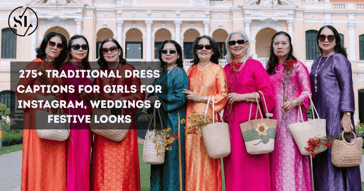 Traditional Dress Captions for Girls