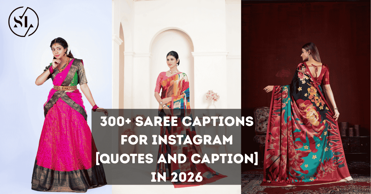 Saree Captions